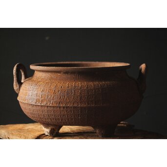 鉄 大香炉 瓶掛　M282 