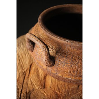 鉄 大香炉 瓶掛　M282 