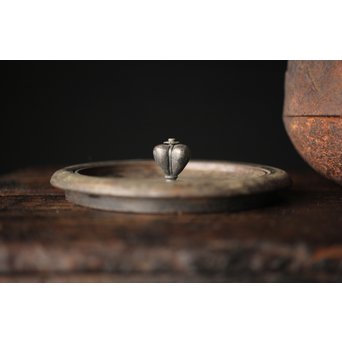 上田照房造 萬龍堂 茶筅形鉄瓶/湯沸　M285 