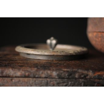 上田照房造 萬龍堂 茶筅形鉄瓶/湯沸　M285 