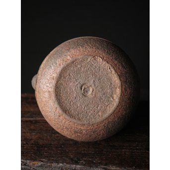 上田照房造 萬龍堂 茶筅形鉄瓶/湯沸　M285 