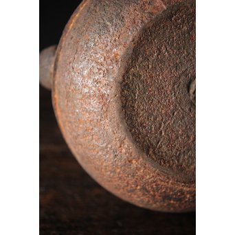 上田照房造 萬龍堂 茶筅形鉄瓶/湯沸　M285 