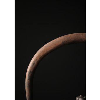 上田照房造 萬龍堂 茶筅形鉄瓶/湯沸　M285 