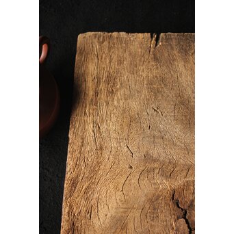 古木 敷板 煎茶盆　X316 