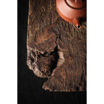 古木 敷板 煎茶盆　X316 