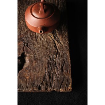 古木 敷板 煎茶盆　X316 