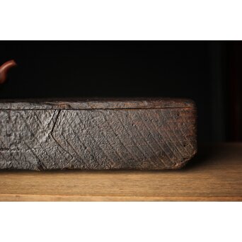 時代古木盆 敷板　X317 