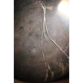 神坂雪佳/古市/〇篙 三者合作 片切彫三重銀杯　M286 