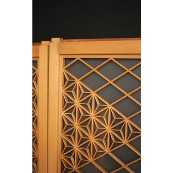 両面ガラス 小型組子欄間/引戸 4枚1組　R0129YD 