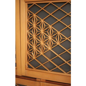 両面ガラス 小型組子欄間/引戸 4枚1組　R0129YD 