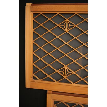 両面ガラス 小型組子欄間/引戸 4枚1組　R0129YD 