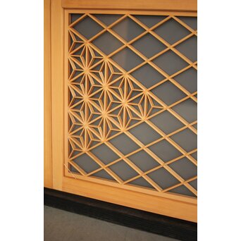 両面ガラス 小型組子欄間/引戸 4枚1組　R0129YD 