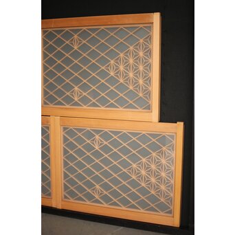 両面ガラス 小型組子欄間/引戸 4枚1組　R0129YD 