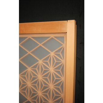 両面ガラス 小型組子欄間/引戸 4枚1組　R0129YD 