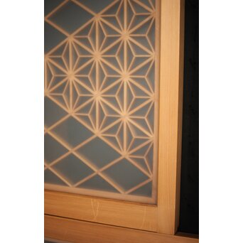 両面ガラス 小型組子欄間/引戸 4枚1組　R0129YD 