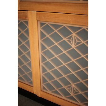 両面ガラス 小型組子欄間/引戸 4枚1組　R0129YD 