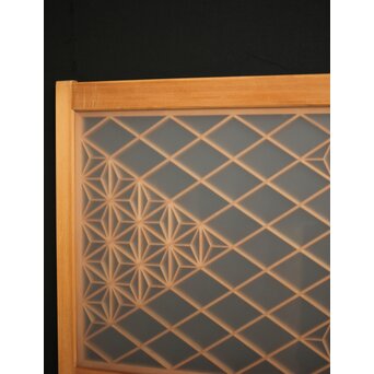 両面ガラス 小型組子欄間/引戸 4枚1組　R0129YD 