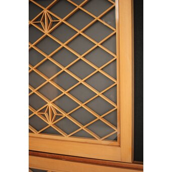 両面ガラス 小型組子欄間/引戸 4枚1組　R0129YD 