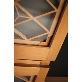 両面ガラス 中型組子欄間/引戸 4枚1組　R0130YD 