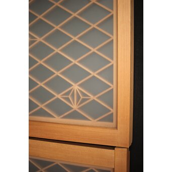 両面ガラス 中型組子欄間/引戸 4枚1組　R0130YD 