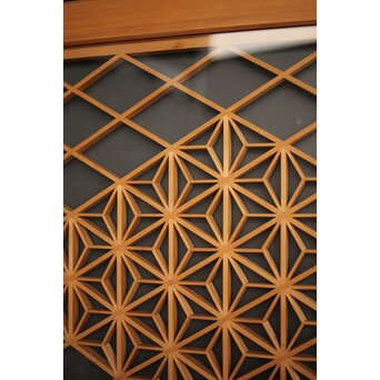 両面ガラス 中型組子欄間/引戸 4枚1組　R0130YD 