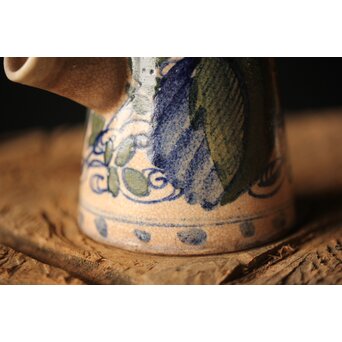 雲林院宝山 寶山 デルフト手 京焼急須　P296 