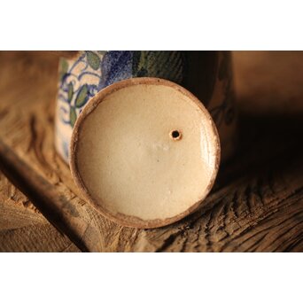 雲林院宝山 寶山 デルフト手 京焼急須　P296 