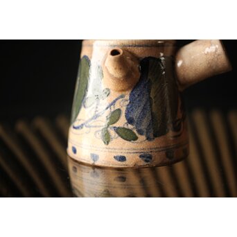 雲林院宝山 寶山 デルフト手 京焼急須　P296 