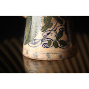 雲林院宝山 寶山 デルフト手 京焼急須　P296 