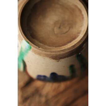 萬古焼 三彩急須　P298 