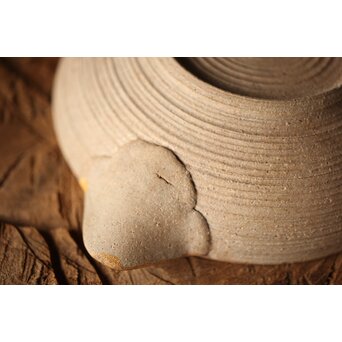 安東焼 阿漕焼 色絵宝瓶/急須　P299 