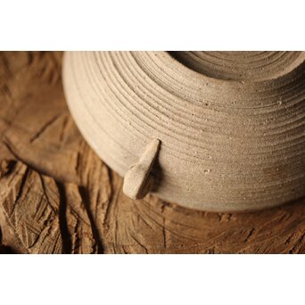 安東焼 阿漕焼 色絵宝瓶/急須　P299 