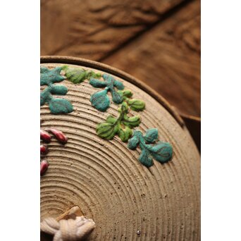 安東焼 阿漕焼 色絵宝瓶/急須　P299 