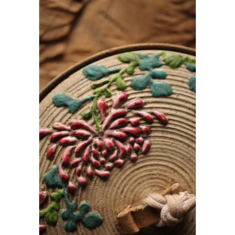 安東焼 阿漕焼 色絵宝瓶/急須　P299 