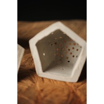 明治萬古 堀友直造 白泥花鶴細密色絵 五角形急須　P301 