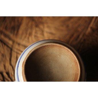 清水七兵衛 青華秋草染付急須　P303 