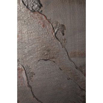 古代塗 蒲原塗か 群仙洞銘 横額/扁額 山水図　Q282 