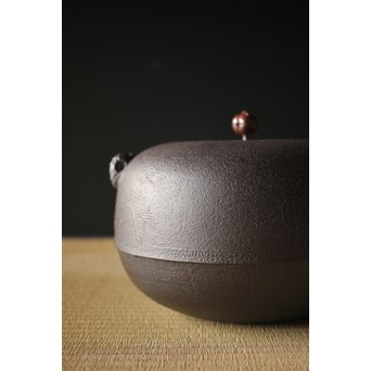 金森紹栄 浜松文 姥口釜　M289 