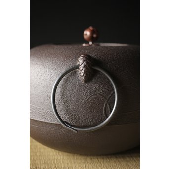 金森紹栄 浜松文 姥口釜　M289 