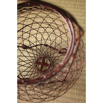 玄斎造 鵬雲斎好 虫籠花入竹籠　261 