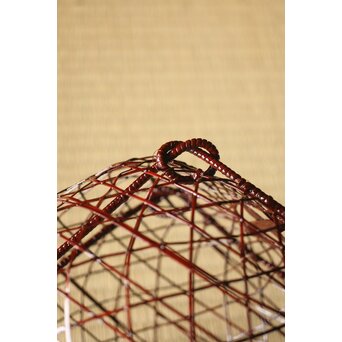 玄斎造 鵬雲斎好 虫籠花入竹籠　261 