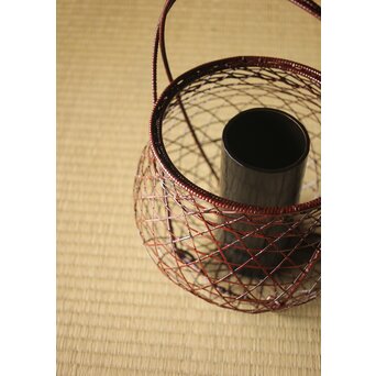 玄斎造 鵬雲斎好 虫籠花入竹籠　261 