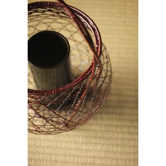 玄斎造 鵬雲斎好 虫籠花入竹籠　261 