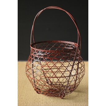 玄斎造 鵬雲斎好 虫籠花入竹籠　261 