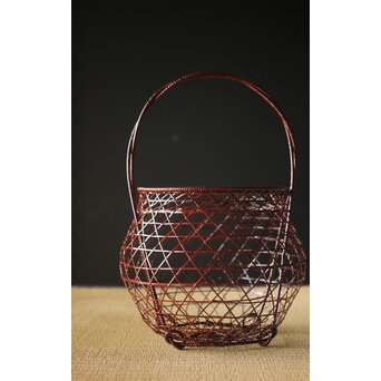 玄斎造 鵬雲斎好 虫籠花入竹籠　261 