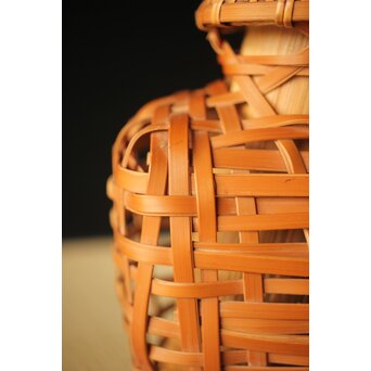 吉田幸斎 竹編細工 吊花籠　U263 