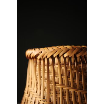 栄月作 巻竹籠 花篭　U264 