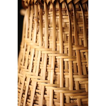 栄月作 巻竹籠 花篭　U264 