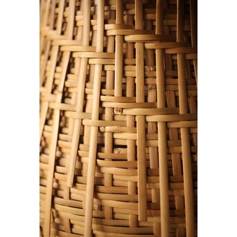 栄月作 巻竹籠 花篭　U264 