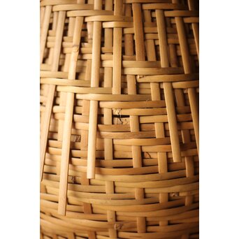 栄月作 巻竹籠 花篭　U264 